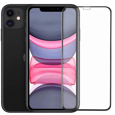 Picture of D Full Glass for iPhone 11 Pro Max Screen Protector 9H full black