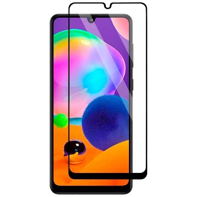 Picture of D Full Glass for Samsung Galaxy A31 Screen Protector 9H full black