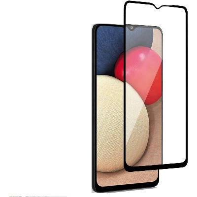 Picture of D Full Glass for Samsung Galaxy A02S Screen Protector 9H full black