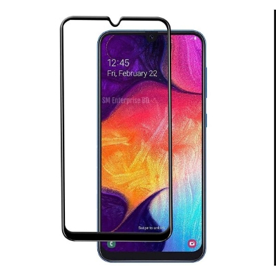 Picture of D Full Glass for Samsung Galaxy A01 Screen Protector 9H full black