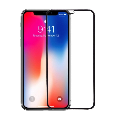 Picture of 2pcs D Full Glass for iPhone X Screen Protector 9H full black