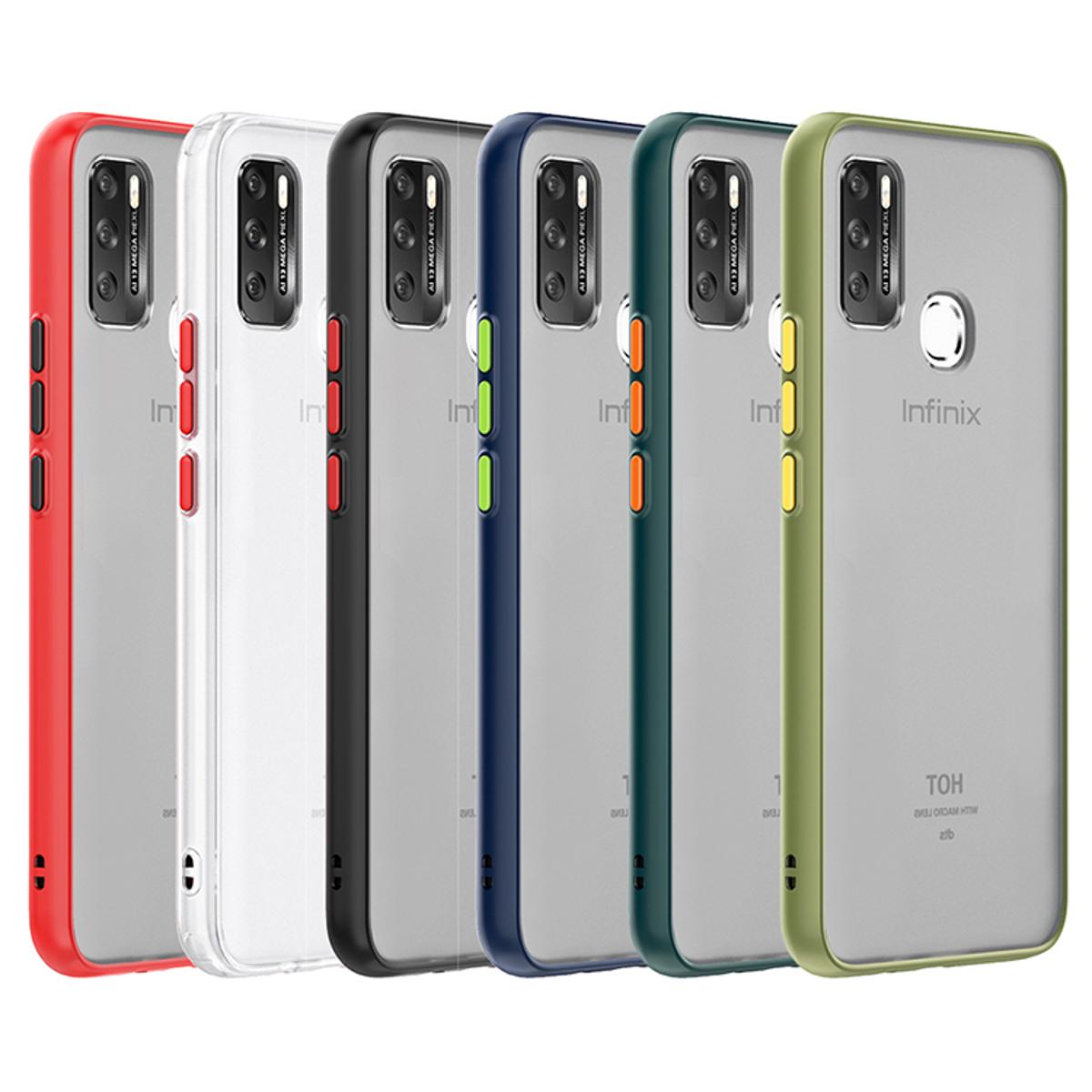 Picture of For Infinix Hot 9 Matt Case Blue Black Colour Available