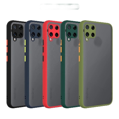 Picture of For Samsung Galaxy A22 Matt Case Blue Black Colour Available Picture of For Samsung Galaxy A22 Matt Case Blue Black Colour Available