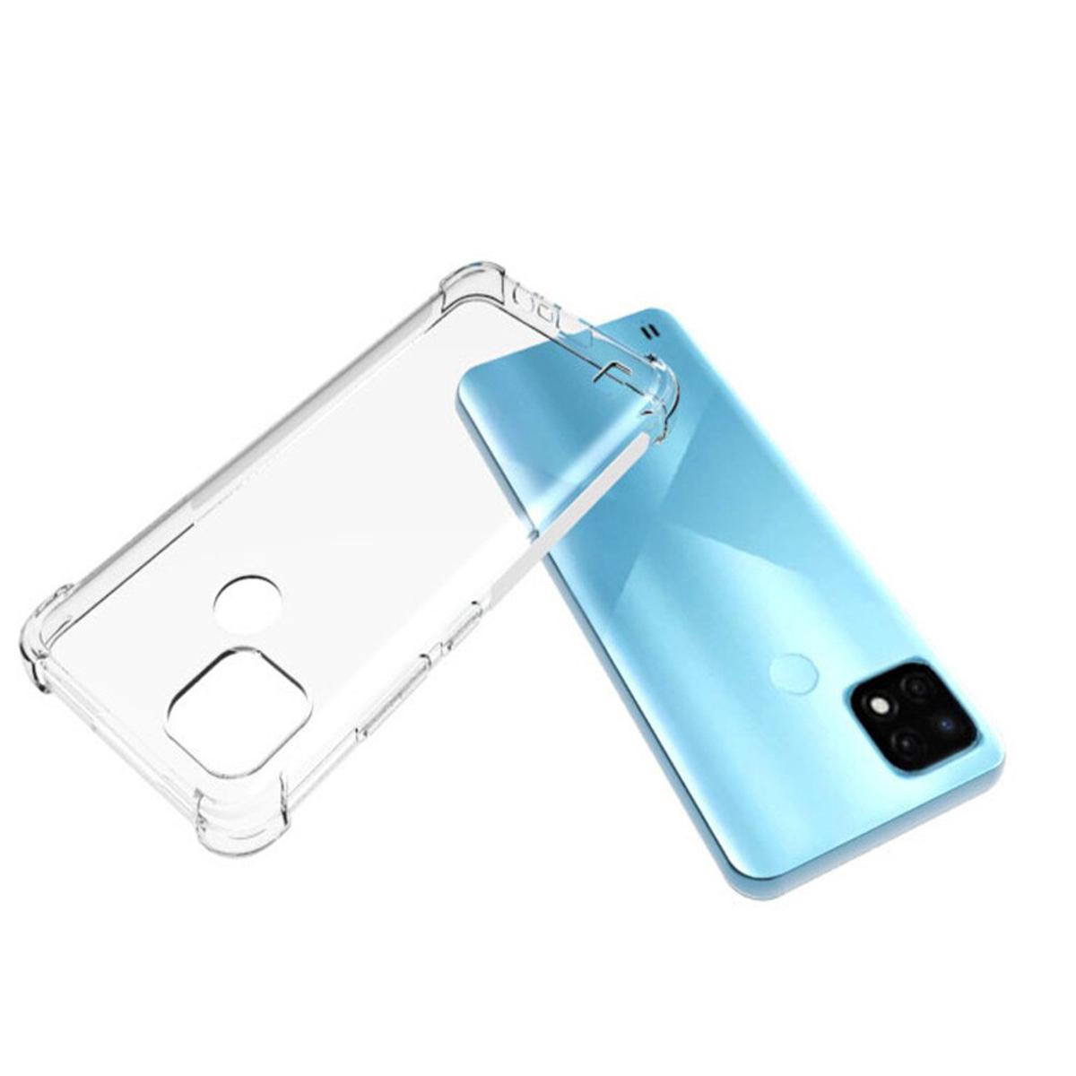 Picture of For Oppo Realme C20A ultra Slim Transparent anti shock side bumper corner 4D Crystal clear camera cutting cover