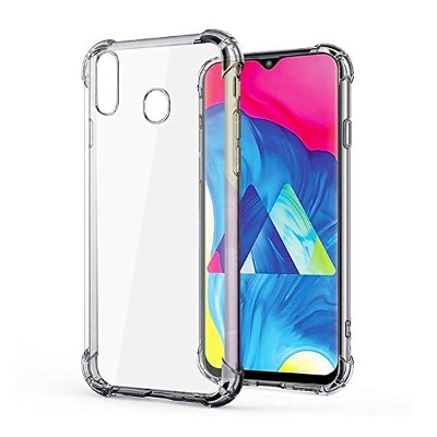 Picture of For Samsung Galaxy A20 ultra Slim Transparent anti shock side bumper corner 4D Crystal clear camera cutting cover