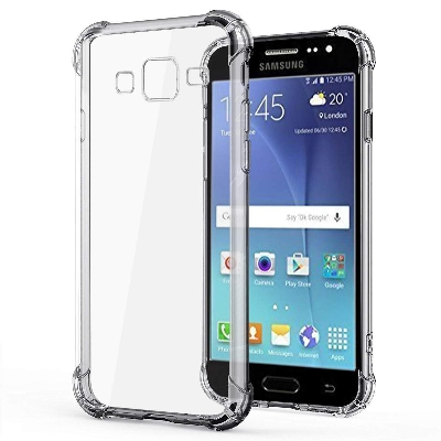 Picture of For Samsung Galaxy J2 Ace Ultra Slim Transparent Anti Shock Side Bumper Corner 4D Crystal Clear Camera Cutting Cover - Phone Back Cover
