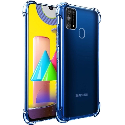Picture of For Samsung Galaxy M31 Ultra Slim Transparent Anti Shock Side Bumper Corner 4D Crystal Clear Camera Cutting Cover - Camera