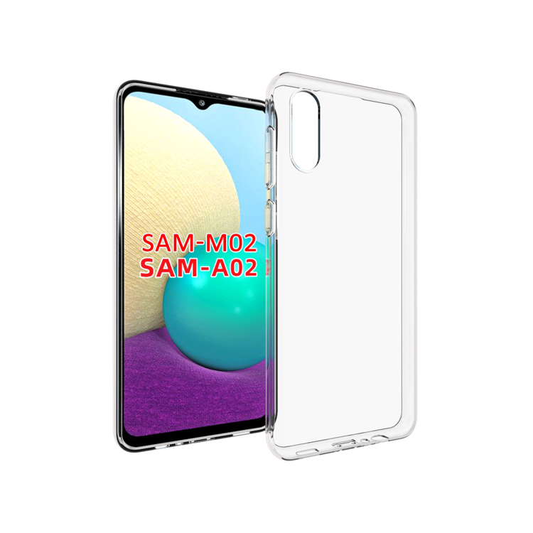 Picture of For Samsung Galaxy M02 A02 ultra Slim Transparent anti shock side bumper corner 4D Crystal clear camera cutting cover Picture of For Samsung Galaxy M02 A02 ultra Slim Transparent anti shock side bumper corner 4D Crystal clear camera cutting cover