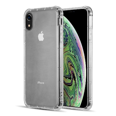 Picture of For Iphone XR ultra Slim Transparent anti shock side bumper corner 4D Crystal clear camera cutting cover