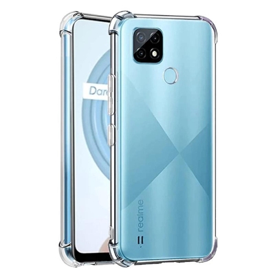 Picture of For Oppo Reno 4 Lite ultra Slim Transparent anti shock side bumper corner 4D Crystal clear camera cutting cover