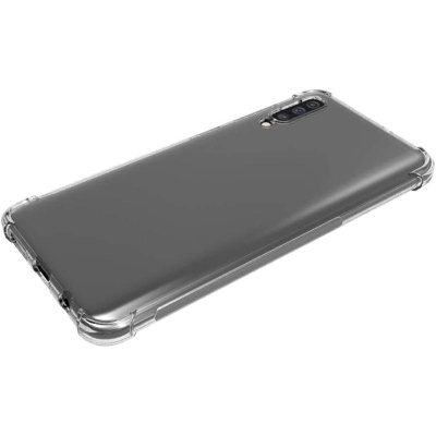 Picture of 5pcs cover For Samsung Galaxy A50 ultra Slim Transparent anti shock side bumper corner 4D Crystal clear camera cutting cover