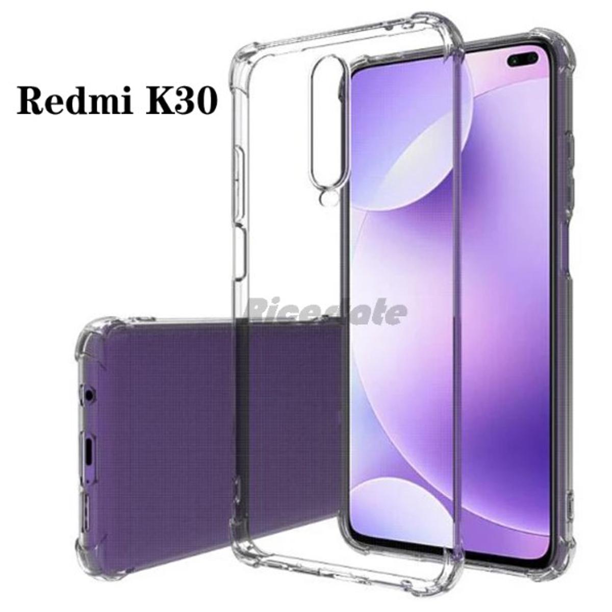 Picture of 5pcs cover For Xiaomi Redmi K30 ultra Slim Transparent anti shock side bumper corner 4D Crystal clear camera cutting cover