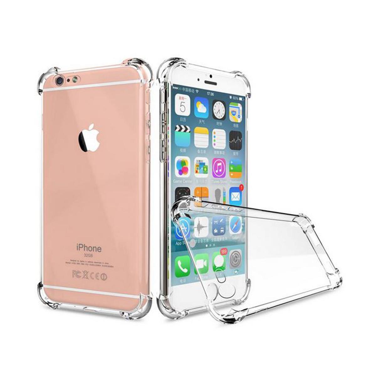 Picture of 5pcs cover For Iphone 6 ultra Slim Transparent anti shock side bumper corner 4D Crystal clear camera cutting cover
