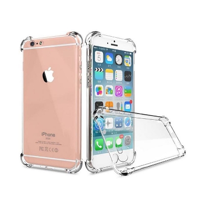 Picture of 5pcs cover For Iphone 6 ultra Slim Transparent anti shock side bumper corner 4D Crystal clear camera cutting cover