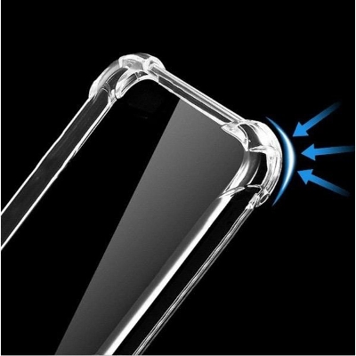 Picture of 5pcs cover For Vivo Y93 ultra Slim Transparent anti shock side bumper corner 4D Crystal clear camera cutting cover