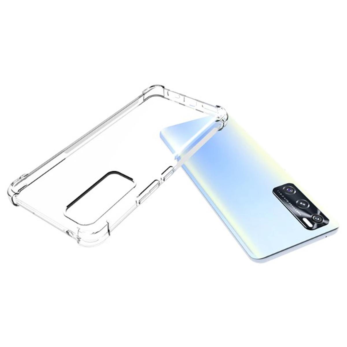 Picture of 5pcs cover For Vivo V20 se ultra Slim Transparent anti shock side bumper corner 4D Crystal clear camera cutting cover