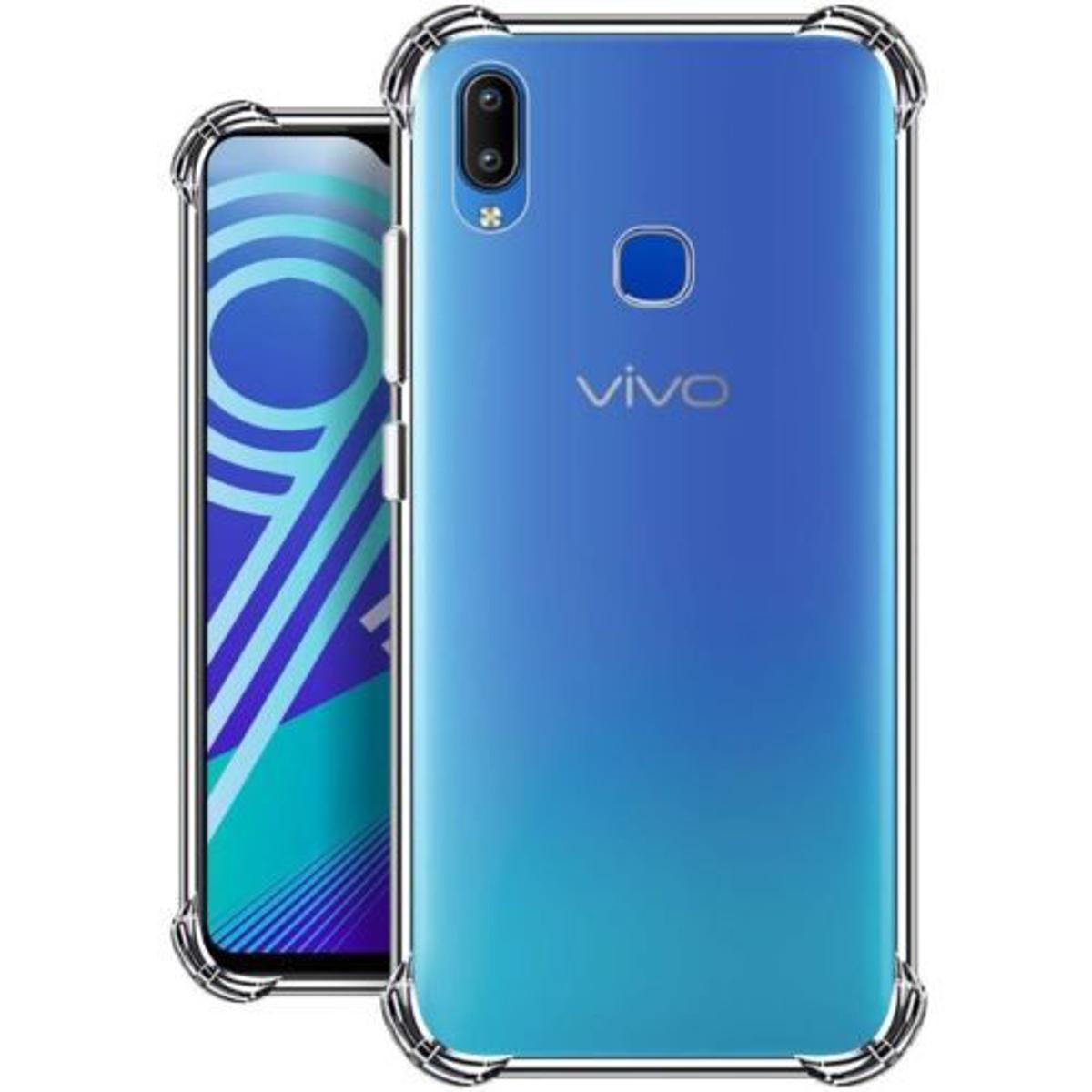 Picture of 5pcs cover For Vivo Y95 ultra Slim Transparent anti shock side bumper corner 4D Crystal clear camera cutting cover