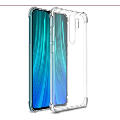 Picture of 10 pcs wholesale cover For Xiaomi Redmi Note 8 Pro ultra Slim Transparent anti shock side bumper corner 4D Crystal clear camera cutting cover