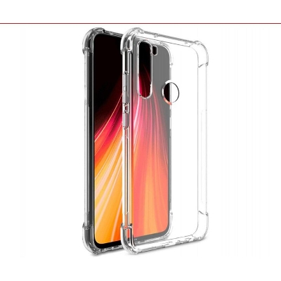 Picture of 10 pcs wholesale cover For Xiaomi Redmi Note 8 ultra Slim Transparent anti shock side bumper corner 4D Crystal clear camera cutting cover