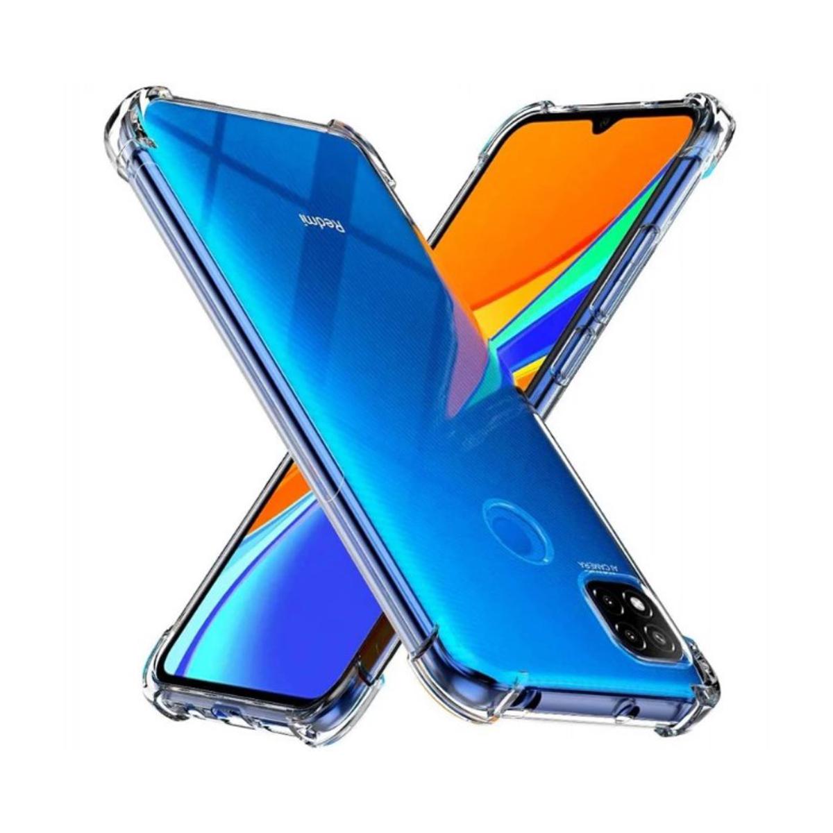 Picture of 10 pcs wholesale cover For Xiaomi Redmi 9C ultra Slim Transparent anti shock side bumper corner 4D Crystal clear camera cutting cover