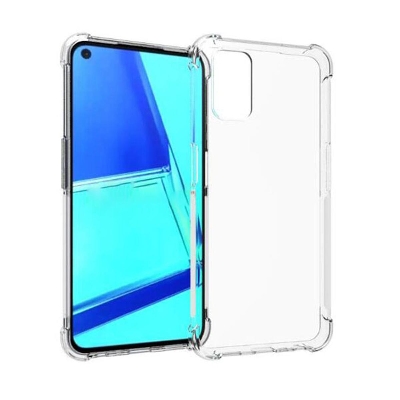 Picture of 10 pcs wholesale cover For Oppo A54 ultra Slim Transparent anti shock side bumper corner 4D Crystal clear camera cutting cover
