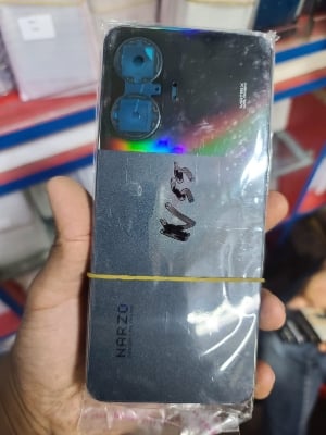Picture of For Oppo Realme Narzo N55 Housing Frame with Battery Cover Replacement Back Battery Cover  Glass Case - Mobile Phone - Phone