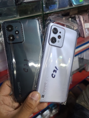 Picture of For Oppo Realme C31 Housing Frame with Battery Cover Replacement Back Battery Cover  Glass Case - Mobile Phone - Phone