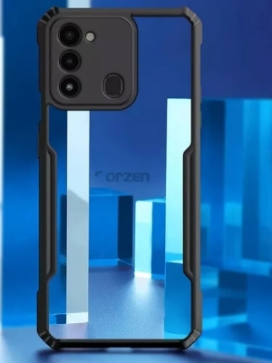 Picture of For Tecno Spark 8c Back Cover Xundd Case Edge-Reinforced Shockproof Hard Transparent Phone Cover
