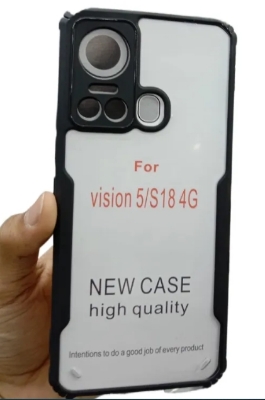 Picture of For Itel Vision 5 Back Cover Xundd Case Edge-Reinforced Shockproof Hard Transparent Phone Cover