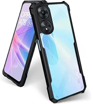 Picture of For Oppo A58 Back Cover Xundd Case Edge-Reinforced Shockproof Hard Transparent Phone Cover