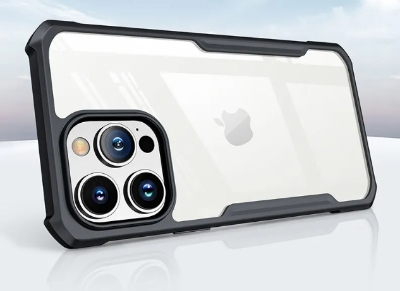 Picture of For iphone 14 Pro Back Cover Xundd Case Edge-Reinforced Shockproof Hard Transparent Phone Cover