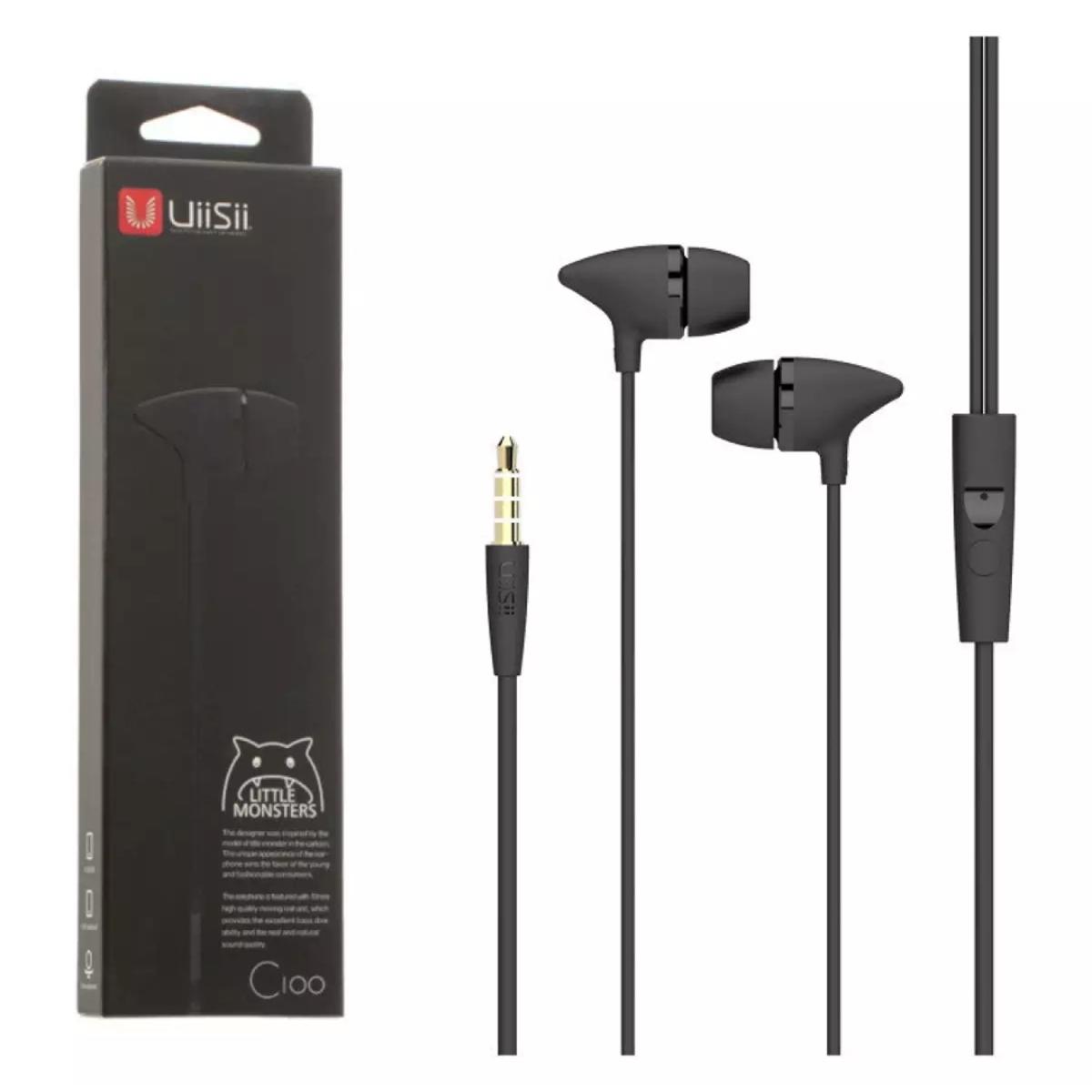 Picture of Uiisii C100 Super Bass Stereo In Ear Headphone - Black