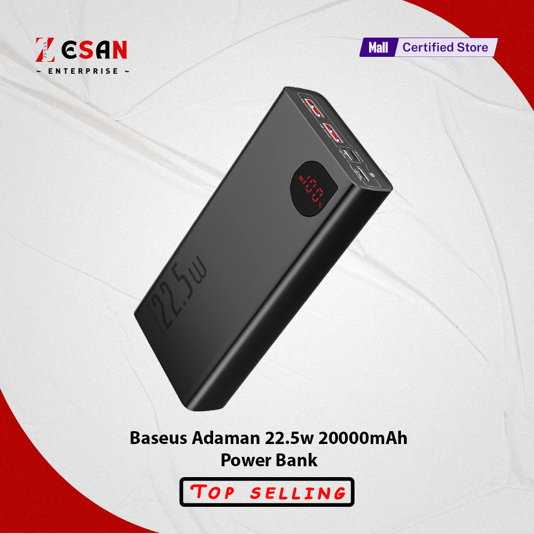Picture of Baseus Adaman 22.5W 20000mAh Metal Digital Display Quick Charge Power Bank