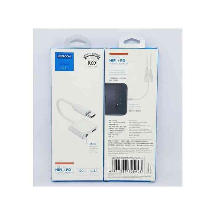 Picture of Joyroom SH-C1 Type-C HIFI + PD Audio Converter-White