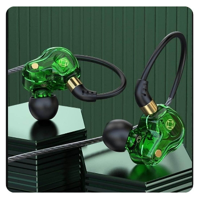 Picture of MKB M808 Dual Dynamic spekaer Hifi Bass Earphone