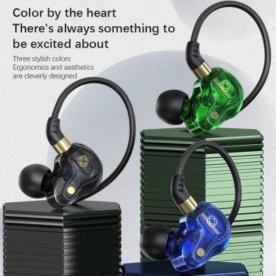 Picture of MKB M808 Dual Dynamic spekaer Hifi Bass Earphone
