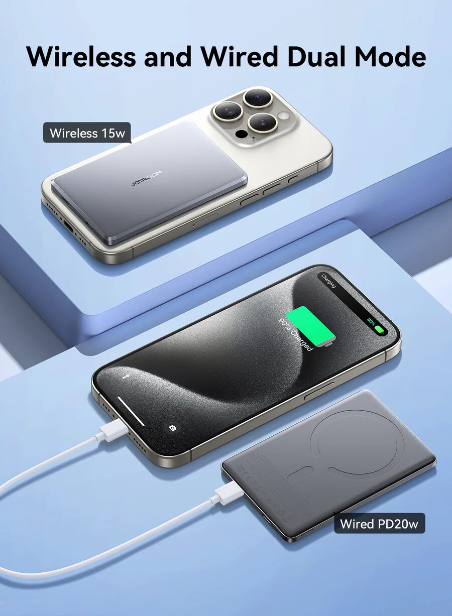 Picture of Joyroom JR-PBM08 Pro 20W Metal Magnetic Wireless Power Bank - 10000mAh