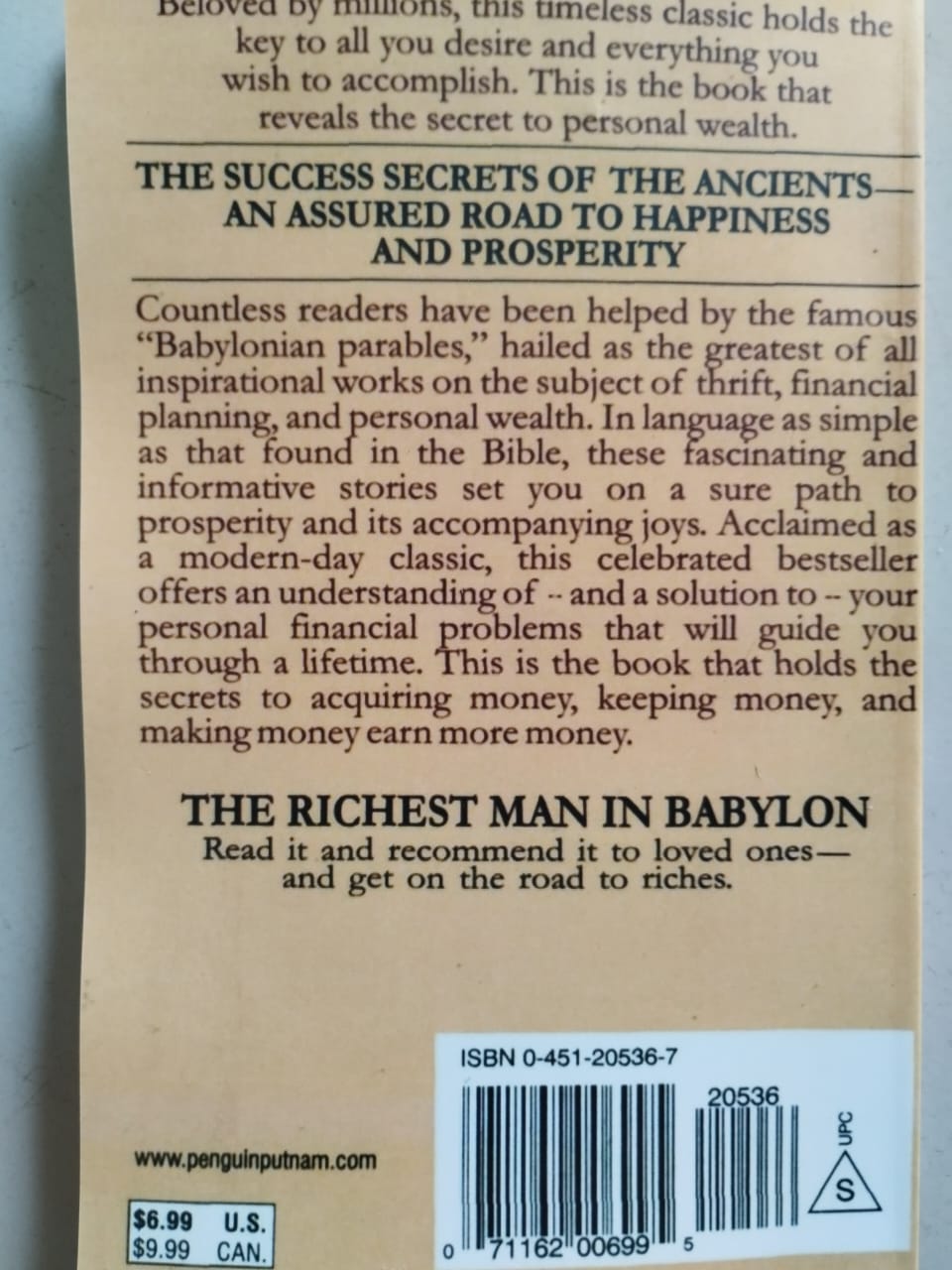 Picture of The Richest Man in Babylon by George S. Clason (Paperback)