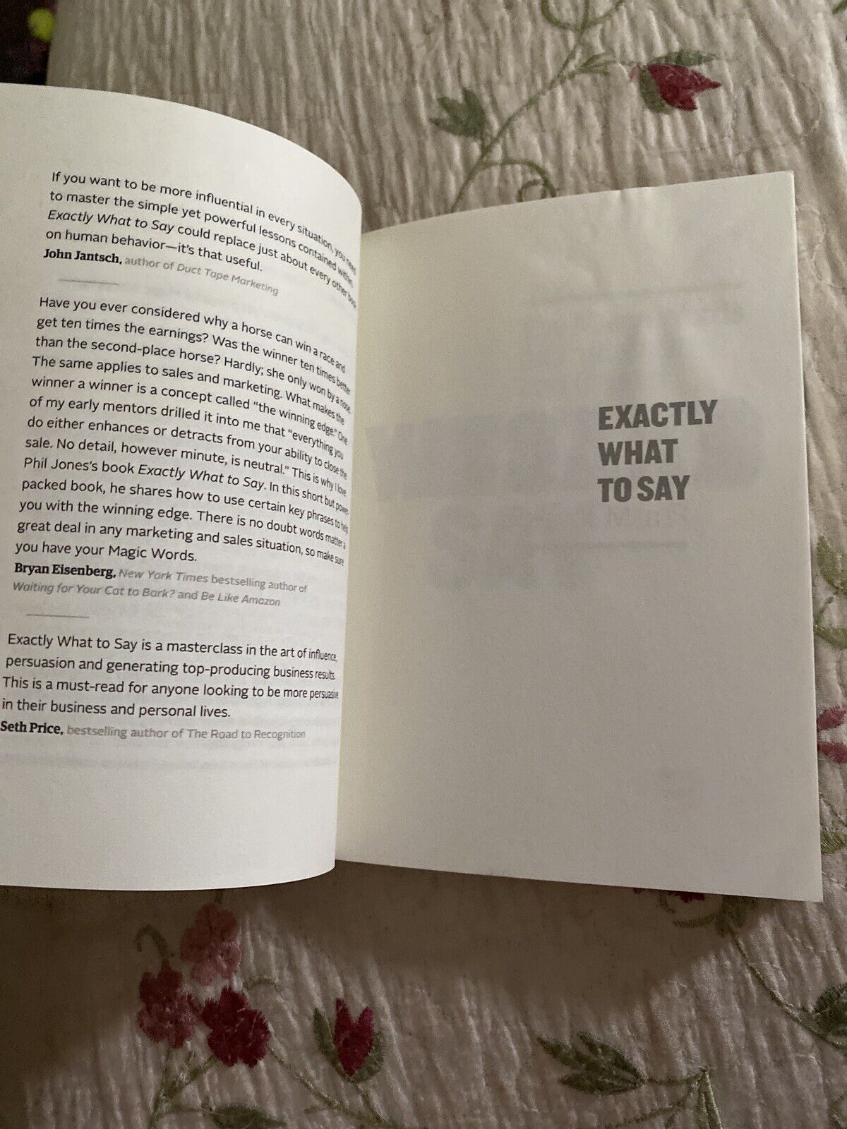 Picture of Exactly What to Say: Your Personal Guide to the Mastery of Magic Words