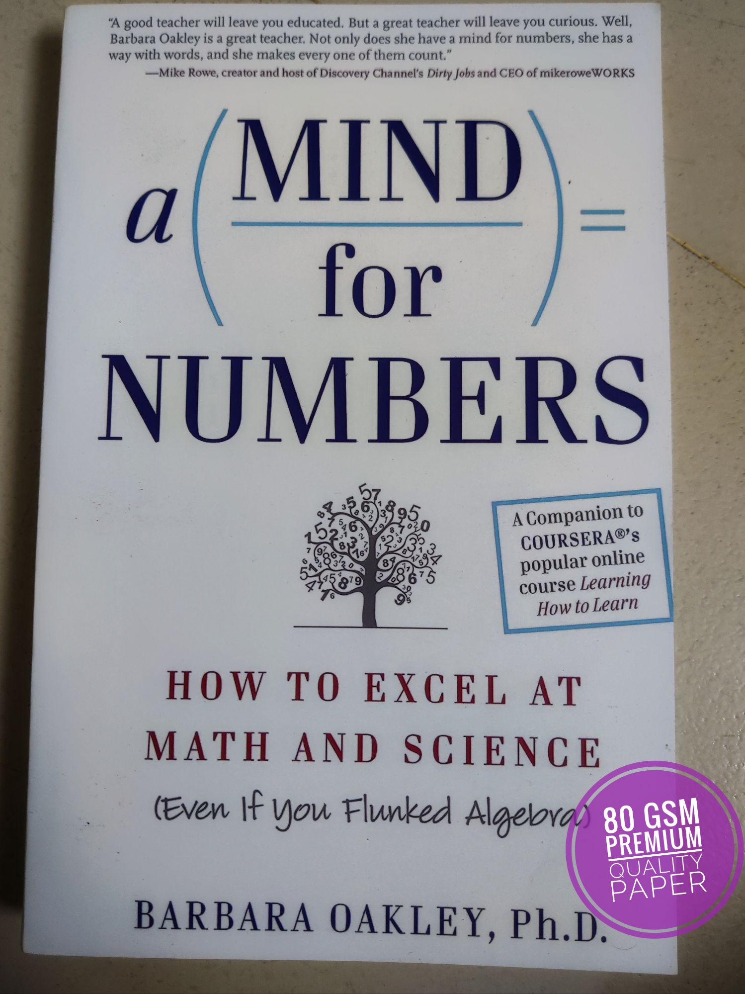 Picture of A Mind For Numbers: How to Excel at Math and Science (Even If You Flunked Algebra)