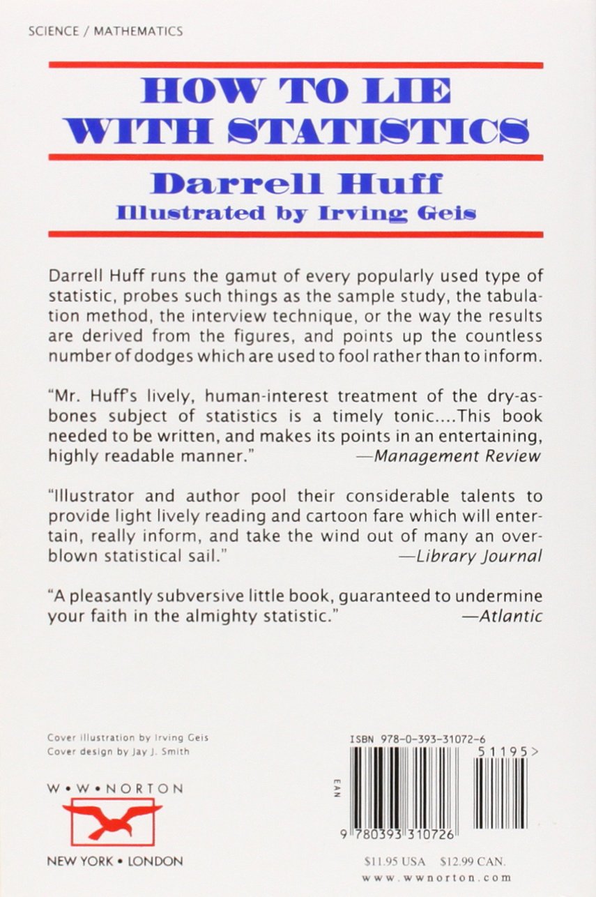 Picture of How to Lie with Statistics Book by Darrell Huff (Paperback)