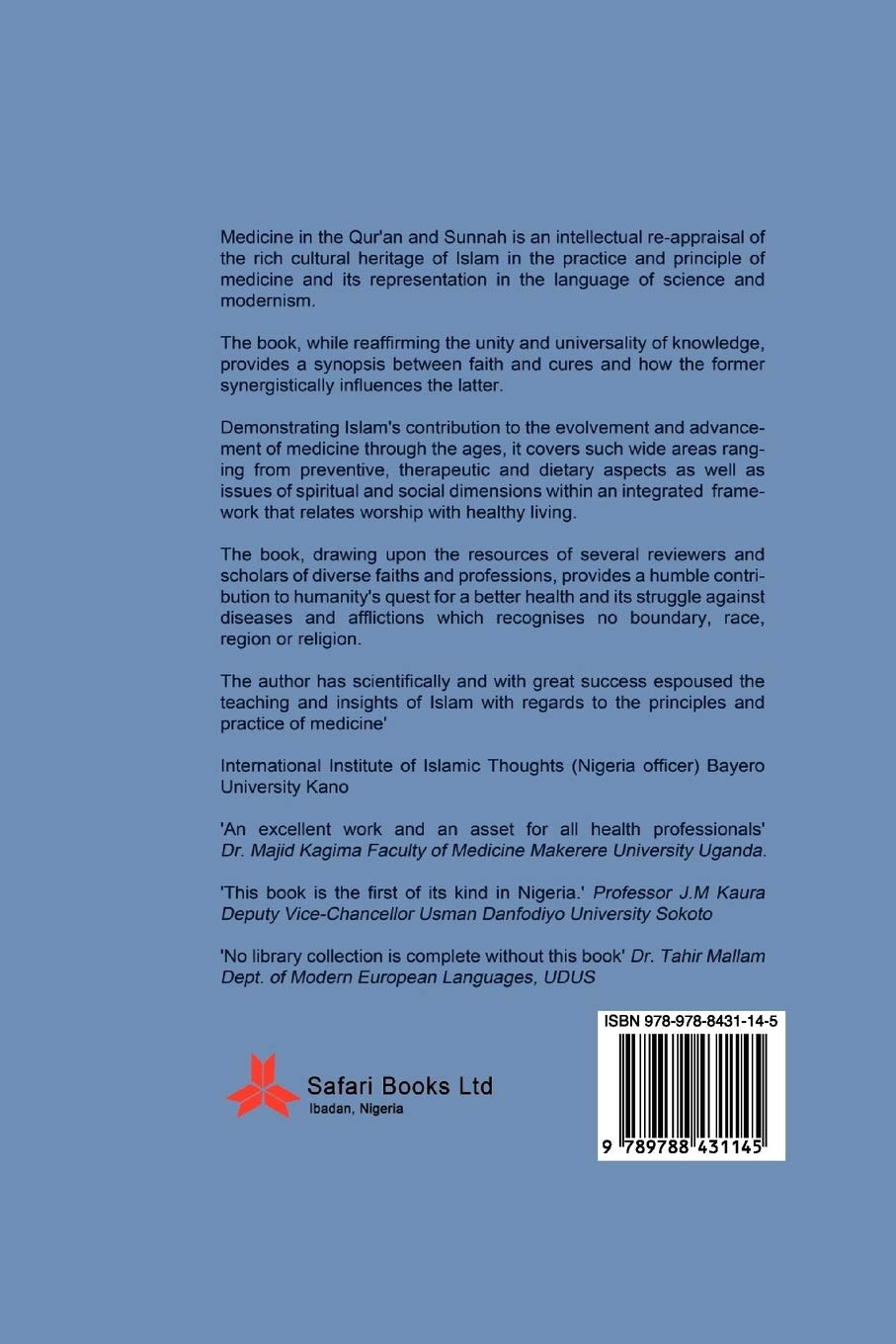 Picture of Medicine in the Qurʼan & Sunnah by Umar Faruk Adamu (Paperback)