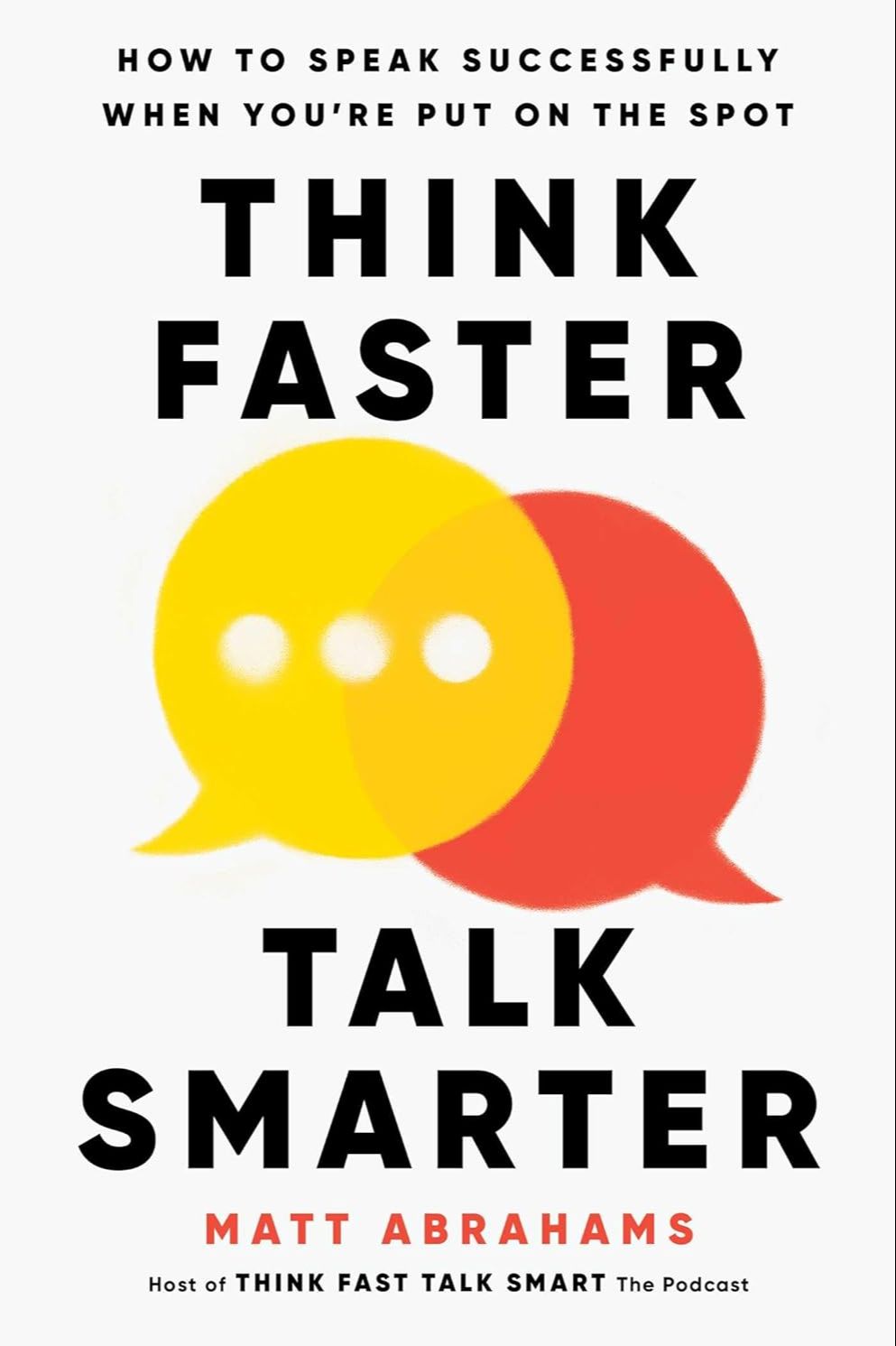 Picture of Think Faster, Talk Smarter: How to Speak Successfully When You're Put on the Spot by Matt Abrahams (Paperback)