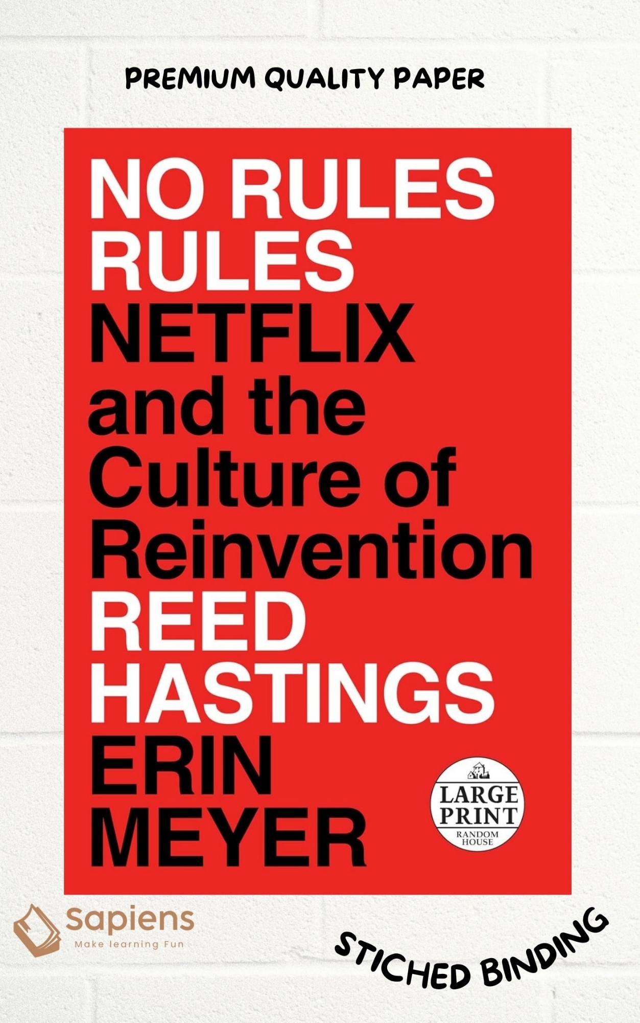 Picture of No Rules Rules: Netflix and the Culture of Reinvention by Reed Hastings (Paperback)