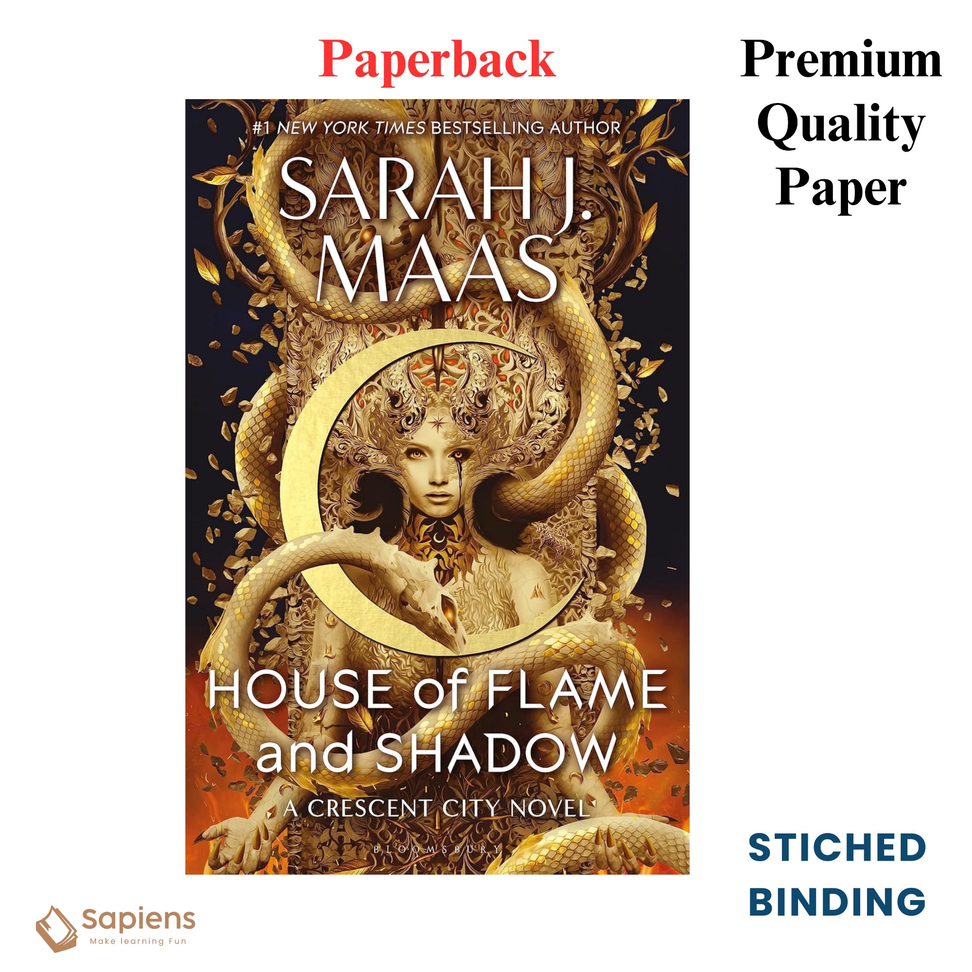 Picture of House of Flame and Shadow (Crescent City, #3) by Sarah J. Maas (Paperback)