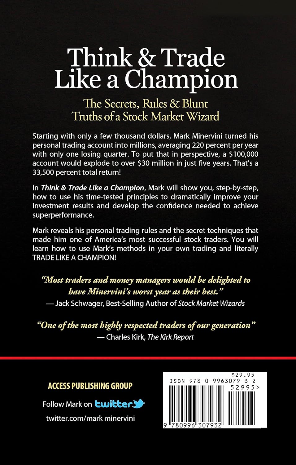 Picture of Think & Trade Like a Champion: The Secrets, Rules & Blunt Truths of a Stock Market Wizard by Jack D. Schwager (Paperback)