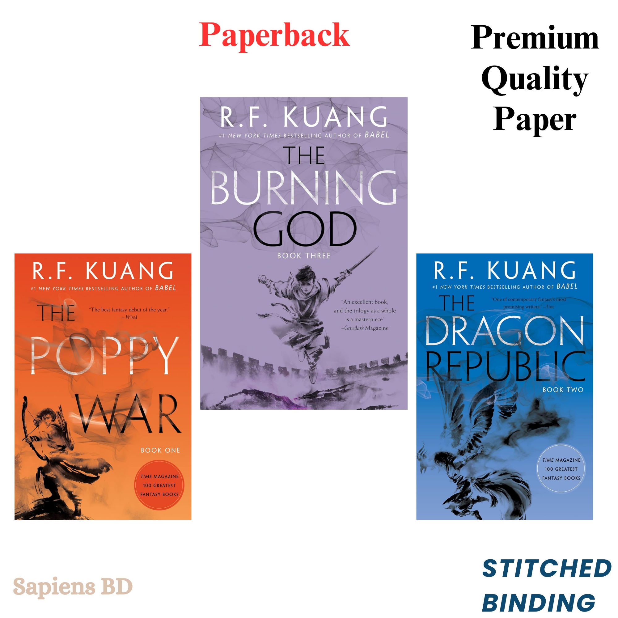 Picture of The Poppy War Series by R.F. Kuang (Paperback)