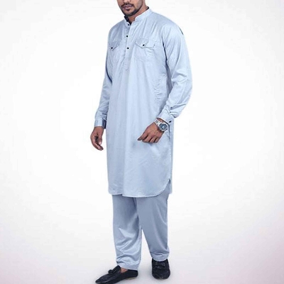Picture of Kabli panjabi full set for men 2022 | kabli panjabi full set blue | panjabi for men kabli | kabli set for men new collection 2022