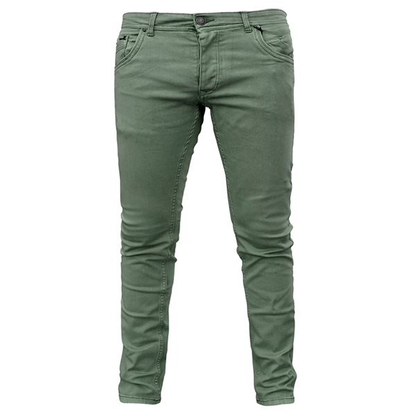 Picture of Olive color denim pant for men new collection 2024 | High quality stretch denim pant for men