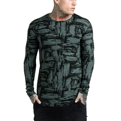Picture of Full sleeve black tshirt for men new collection 2024 stylist | printed black tshirt for men export quality | tshirt for men black full sleeve